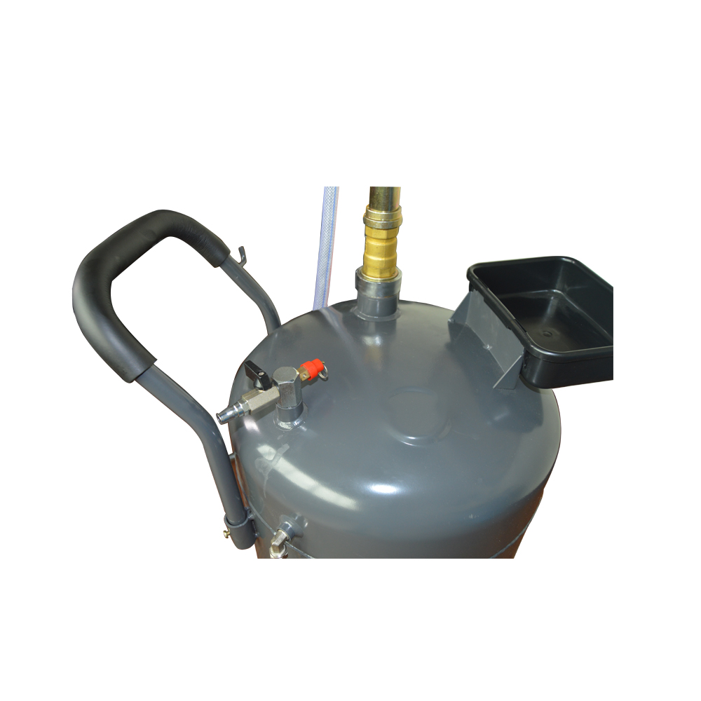  20 Gallon Mobile Gravity Oil Drainer With Central Recovery Bowl