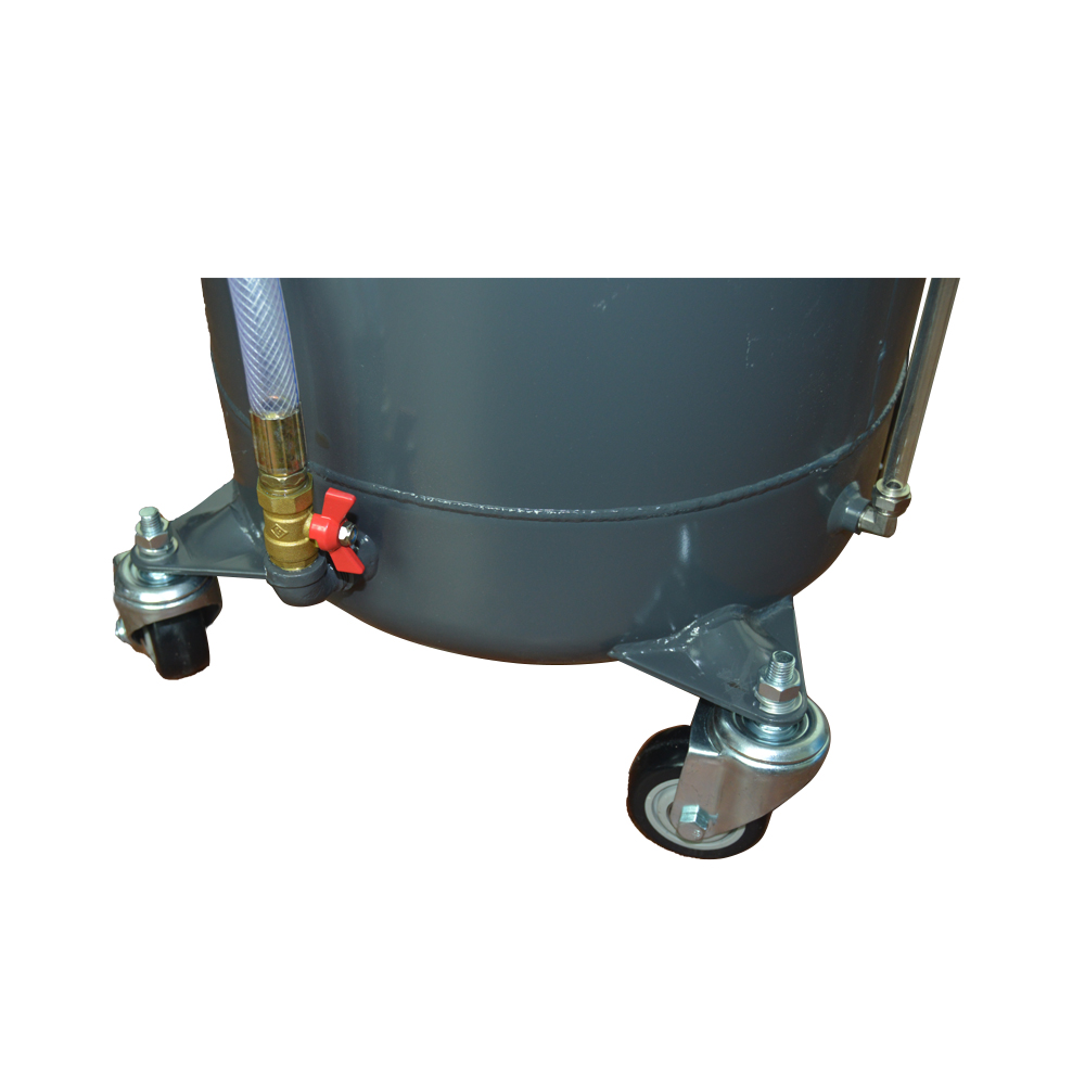  20 Gallon Mobile Gravity Oil Drainer With Central Recovery Bowl