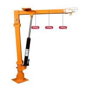 Small Hydraulic Vehicle Crane 500KG 0.5T Truck With Truck