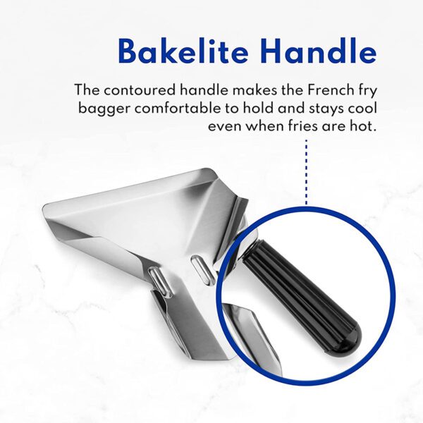  stainless steel french fries shovel, stainless steel french