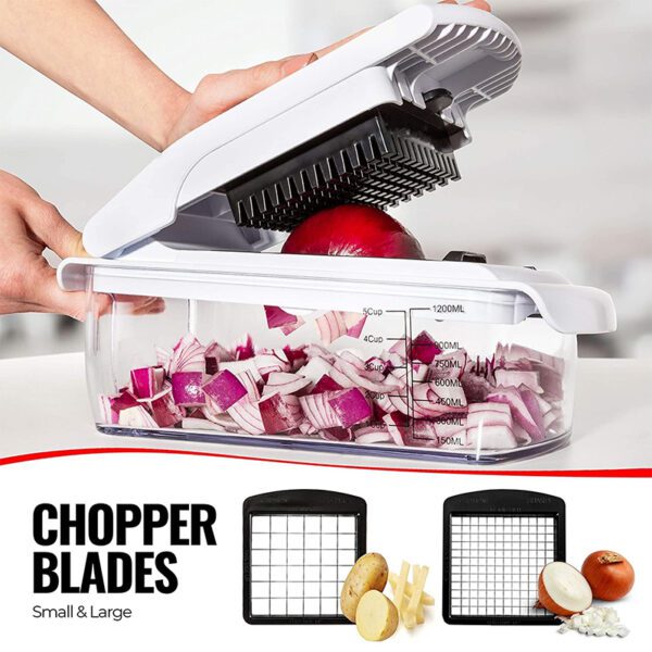  Vegetable Chopper, Onion Chopper With Container