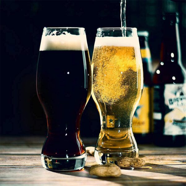  Beer Glass cup 4PCS 16OZ Craft Beer Bar Glasses Lead-free