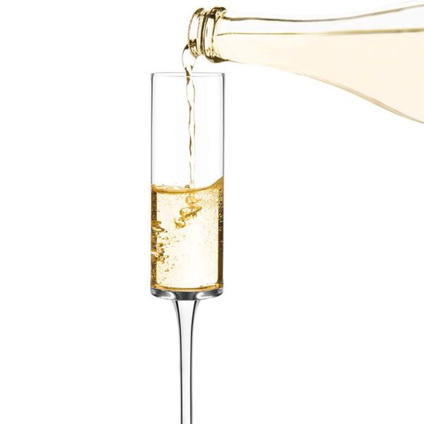  6PCS 7OZ Crystal Champagne Flutes Champagne Glasses Classy