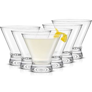  8oz Stemless Martini Glasses Cocktail Glasses 6PCS Liquor