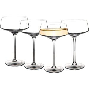 9oz Martini Glasses 4PCS Classic Cocktail Glassware Hand