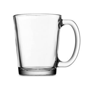  10oz Glass Coffee Mugs 4pcs Lead Free Hot Beverage Tea Cups