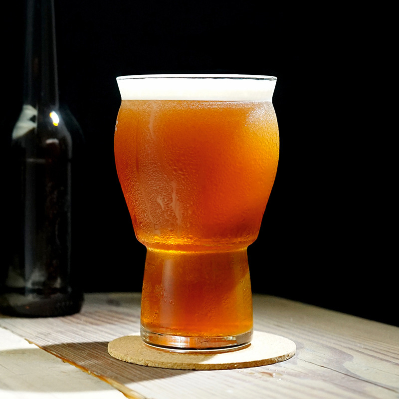 Beer Glass creative reverse cup transparent glass can be printed with LOGO,6pcs - Image 3