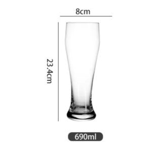 beer glass 690ml free-flow draft beer mug hero mug beer glass