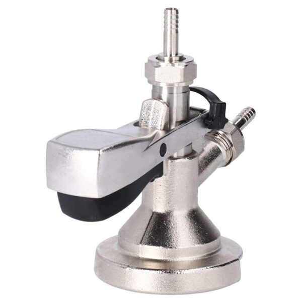  Beer Barrel Coupler, G5/8 A Type Stainless Steel Beer Keg Tap Distributor Coupler With Relief Valve Brewing Accessory