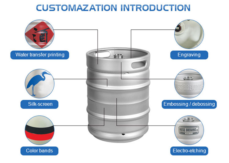  DIN beer kegs 50liter stainless steel beer kegs with spear stock