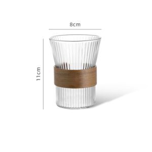  320ml Borosilicate Glass 2 Sets Coffee Mug Glass Coffee Cup