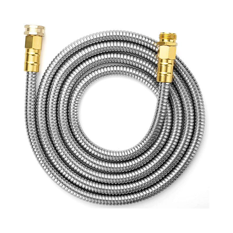 Gartenschlauch, 10 Fuß, Edelstahlschlauch, Metallschlauch, Metallgartenschlauch, Edelstahl-Gartenschlauch, Außenschlauch, knickfreier Gartenschlauch, kurzer Gartenschlauch, Gartenschlauch aus Metall
