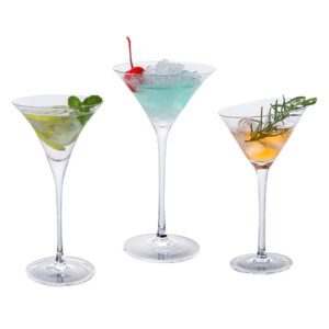  Hot Sale Unique Alcohol Liquor Borosilicate Drinking Martini Cocktail Glass Cup
