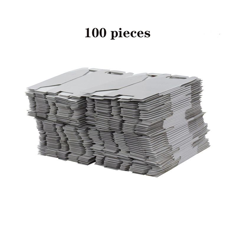  Gift Boxes 9 x 6 x 9" White Gloss One Parcel 100pcs Paper