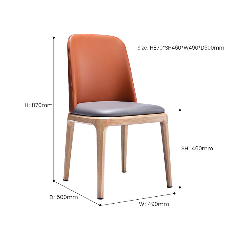  Fashion Classical Restaurant Furniture PU Leather Hotel Dining Restaurant Chairs
