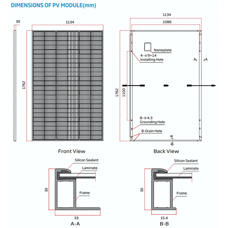 Trinasolar solar pv modules Mono-facial Vertex s solar energy 405W-425W solar panel with great price - Image 2