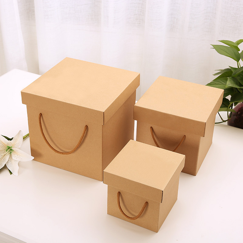  Square Gift Boxes 150mm×150mm×150mm Folding Heaven and Earth