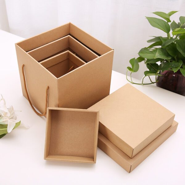  Square Gift Boxes 250mm×250mm×250mm Folding Heaven and Earth