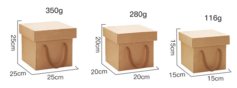  Square Gift Boxes 150mm×150mm×150mm Folding Heaven and Earth