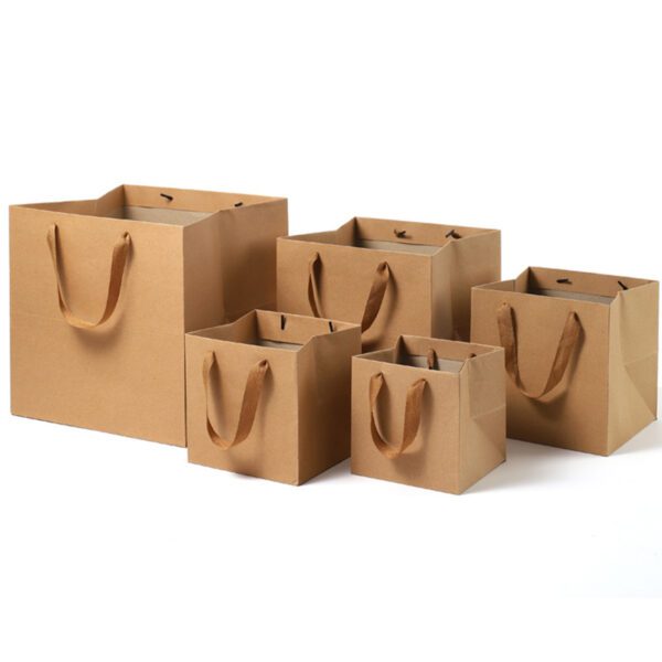  Square Flower Tote Bags 500pcs Takeaway Bonsai Gift Shopping