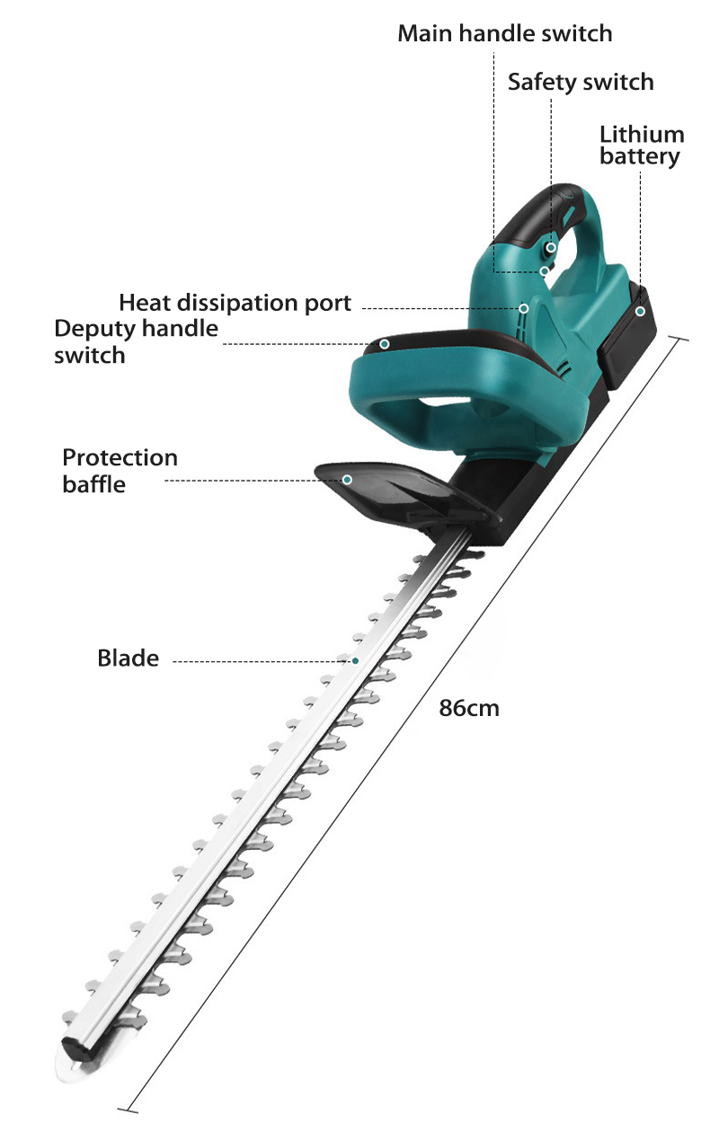  Double Edge Hedge Trimmer 21V Household Garden Trimmer