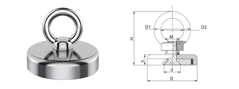  Neodymium High Power Magnet 8kg to 480kg Pulling Force Rare