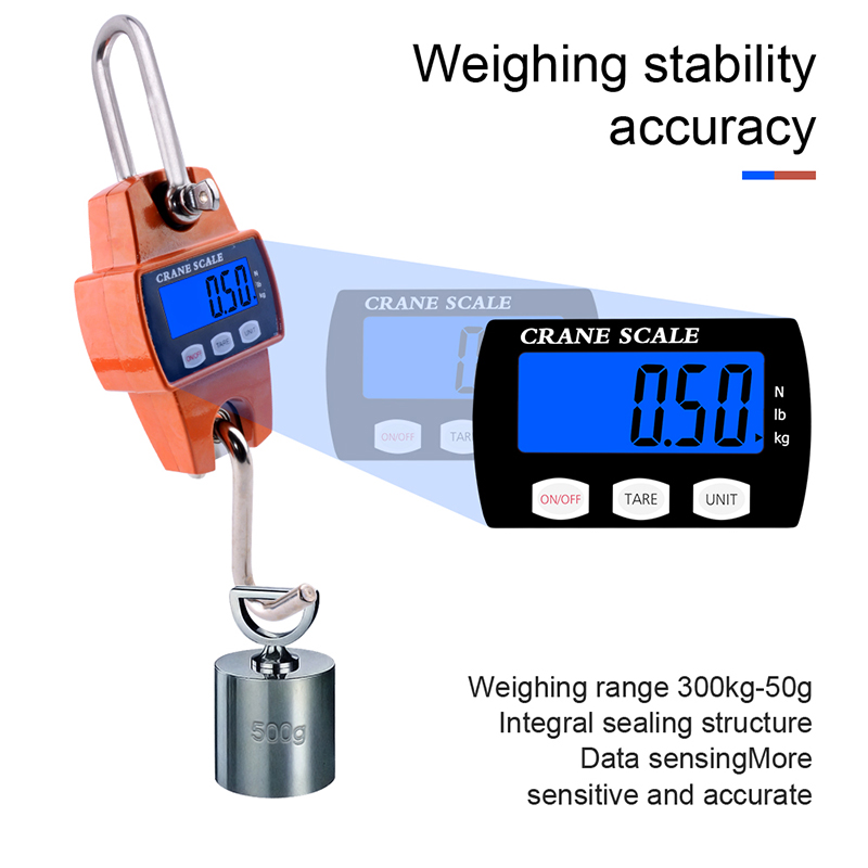  Portable Hanging Scale 300KG Industrial Scale Miniature