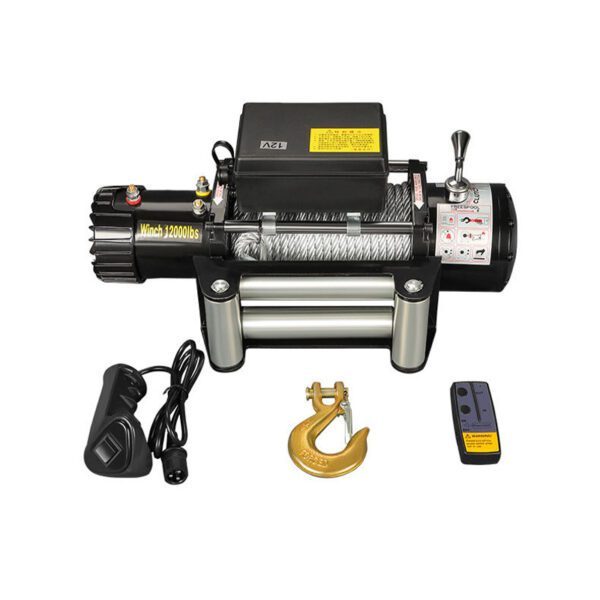  24V 3000LBS Electric Winch Wireless / Handle Remote Control