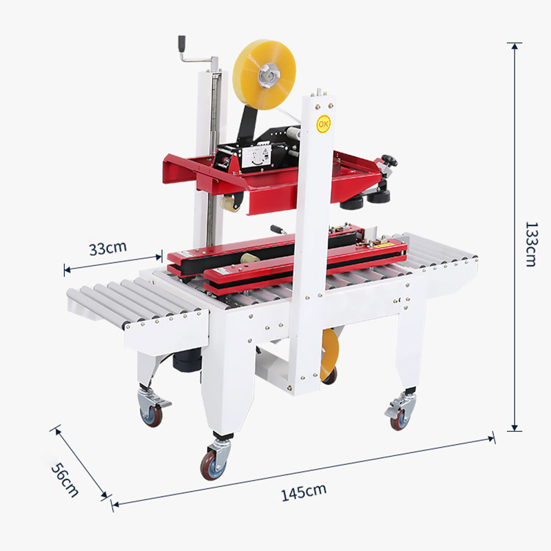  Case Sealer Semi-Automatic Carton Sealing Machine W80mm-