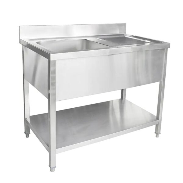 Stainless Steel Commercial Sink With Bowl Kitchen