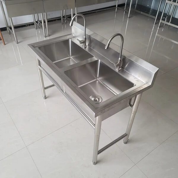  Double Wash Sink Commercial Sink Stainless Steel Sinks Restaurant Kitchen