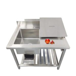  Kitchen Work Table Commercial Single Bowl Sink