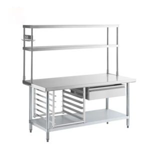  Stainless Steel Work Table With Top Shelf