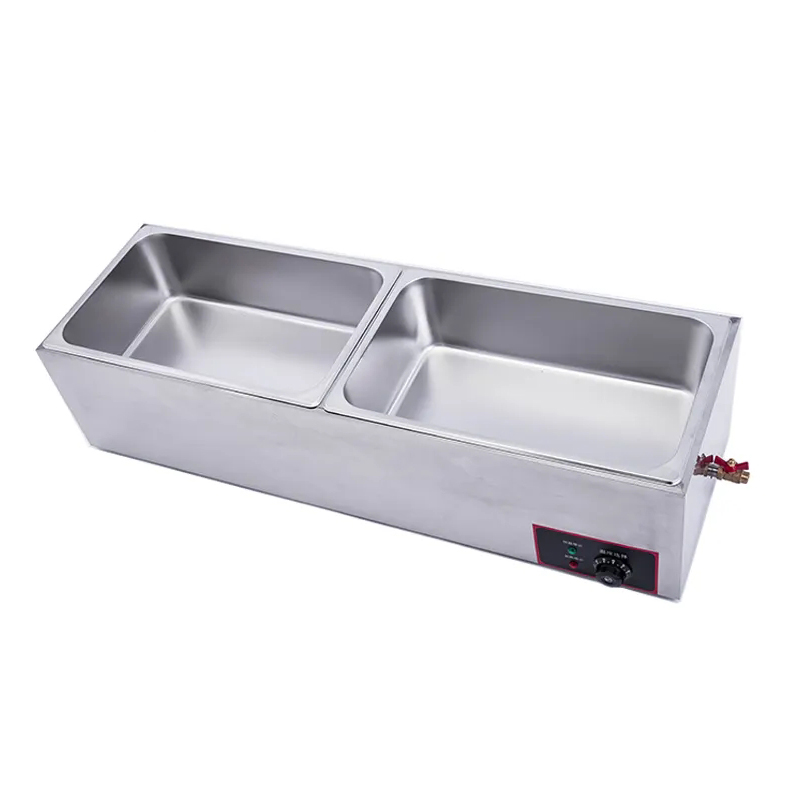  2 Pan Commercial Food Warmer Buffet Food Display Container