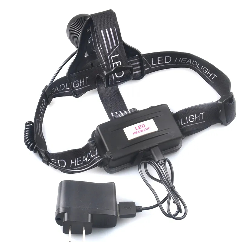  12V LED Headlamp USB Rechargeable 1500 lumen