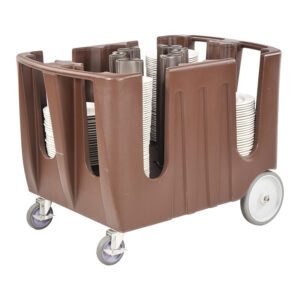  Plate Trolley / Dish Caddy Tableware Trolley for Restaurant