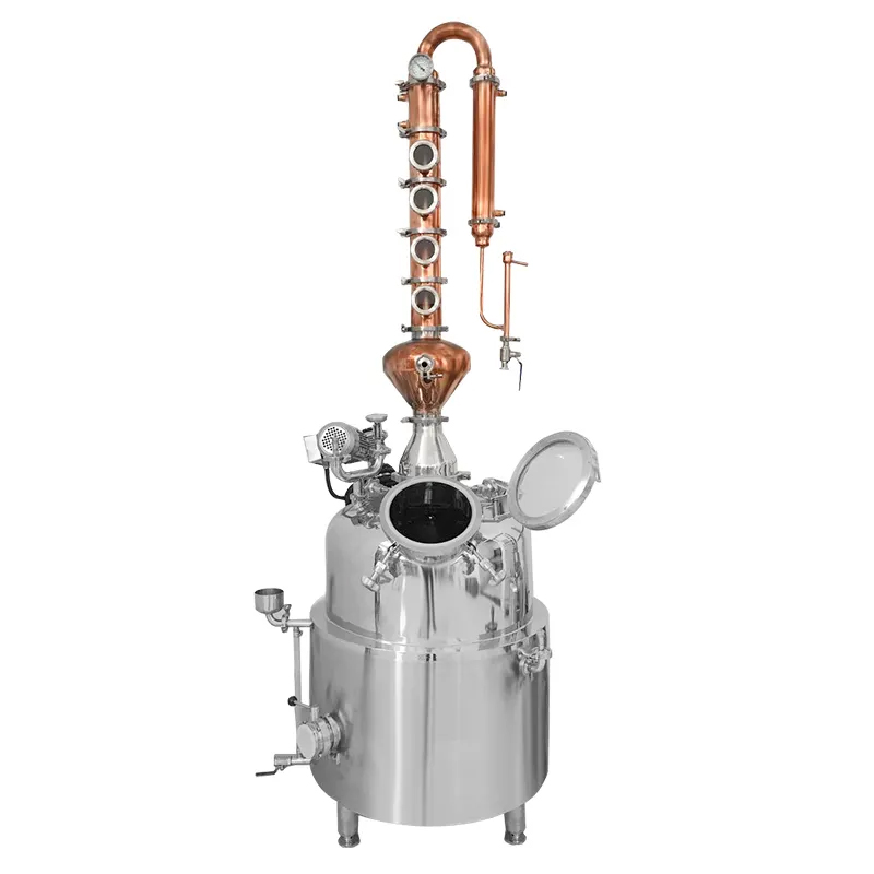  200L Red Copper Distiller Whiskey Gin Distilling Equipment