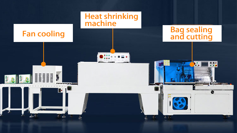  Edge Sealing Machine + Heat Shrink Machine + Fan Cooling