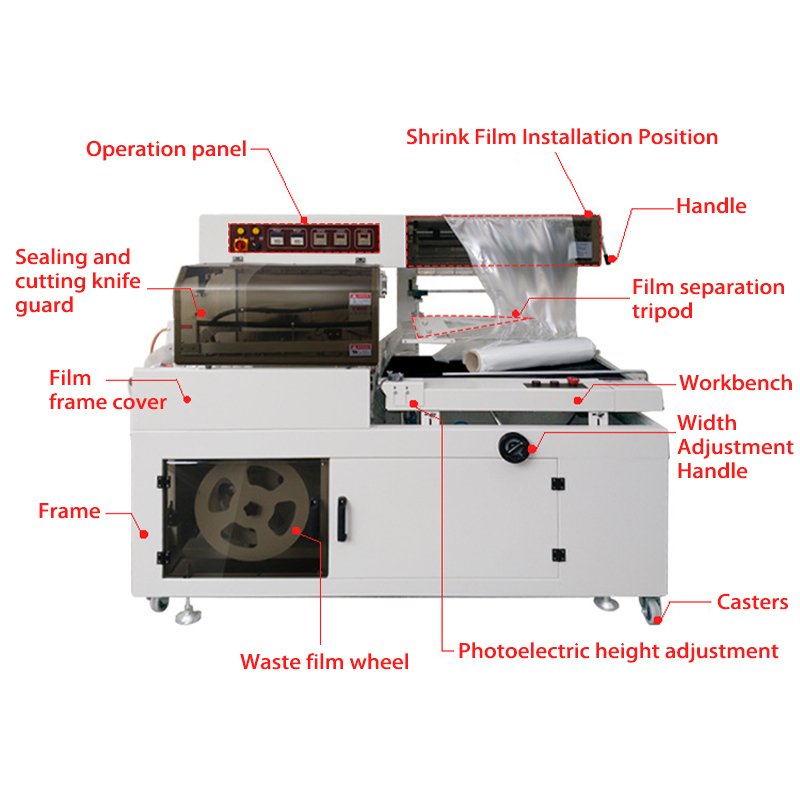  Heat Shrink Machine + L-Bar Sealing and Cutting Machine 30
