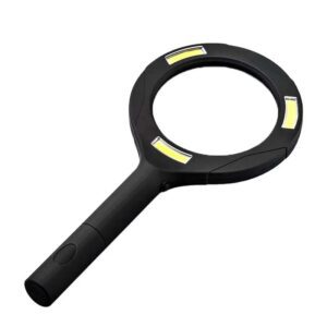  Lighted Handheld Magnifier Light COB LED 3X Magnifying Glass