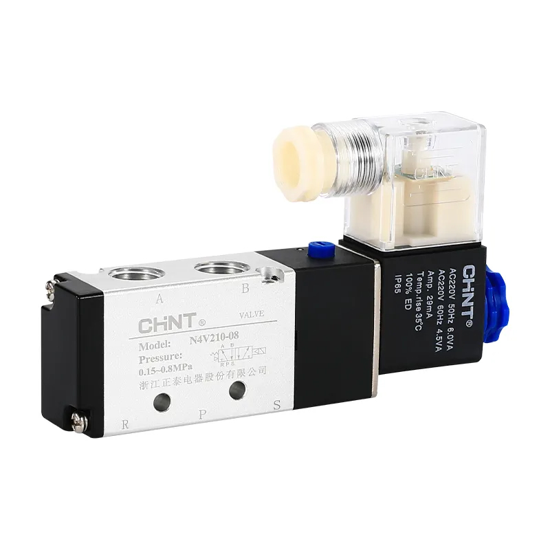 Solenoid valve N4V210-08 two-position five-way 24V cylinder reversing air valve 220V pneumatic electronic control valve