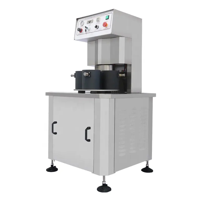 Mechanical semi automatic glass bottle vacuum closing capping machine for glass bottle iron lid
