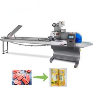 Fully Automatic Horizontal Wrapping Flow Pack Packing Machine Biscuit Snack Food Pillow Pack Packaging Machine