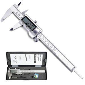 6 Inch/150 mm Digital Caliper Stainless Steel Electronic Micrometer Caliper with Large LCD Screen