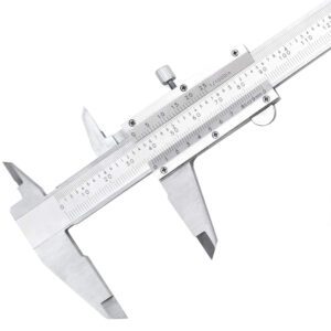 150mm Vernier Caliper Professional Stainless Steel Caliper for Inside, Outside, Depth and Step Measurements