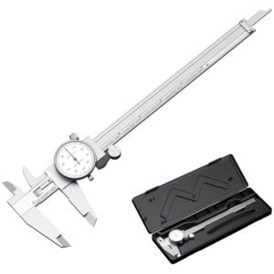 Calibro a quadrante con intervallo 0-8" Calibro a quadrante antiurto Calibro di precisione con custodia in plastica di precisione da 0.001"