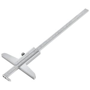 0-200/128in Depth Caliper with Hook Depth Gauge Vernier Caliper Measurement Tool
