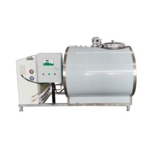 Serbatoio di stoccaggio orizzontale da 1000 litri per la lavorazione dei latticini