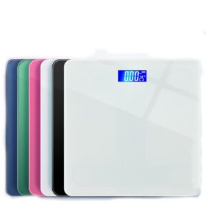 Bilancia pesapersone digitale intelligente in vetro di sicurezza, bilancia da bagno impermeabile, bilancia per uso domestico