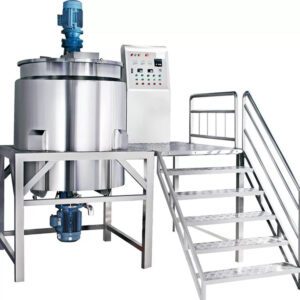 Liquid Stainless Steel Emulsifier Homogenizer Electric Heating Cosmetic Cream Mixing Tank With Agitator